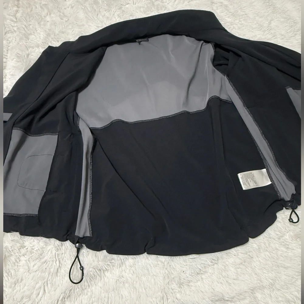 Nike Lightweight Jacket Full Zip Windbreaker Back Vent  Black Gray Men’s size M